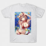 T-s&auml;rk naistele anime t&uuml;druk harajuku tr&uuml;kis kawaii t-s&auml;rk suvine l&uuml;hikeste varrukatega naiste t-s&auml;rk top tee S roosa