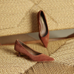 Krazing Pot Suede Mood Kevad Suurus 42 41 Keskmised Stiletto Kontsad Naiste Kontori Daam Terava Otsaga Kingad Madalad Pumbad 35 pruun