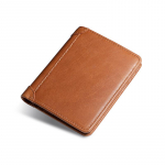 RFID-kaitsega ehtsast nahast meeste kolmekordne rahakott mitme kaardihoidjaga helepruun v&auml;rv