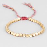 Tiibeti punutud kudumine vaskhelmestega &otilde;nnen&ouml;&ouml;rist k&auml;ev&otilde;ru k&auml;ev&otilde;ru unisex ehted kuld