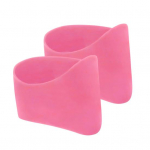 1 paar jalgpalli klambrid silikoonist kingapaelad, korduvkasutatavad elastsed klambrid roosa