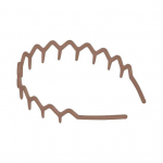 Hammastega juuksepael siksakmustriga hammaste kujuga mehed naised 90ndate stiil lainekujuline peapael Libisemiskindla haardega juuste aksessuaar khaki