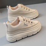 Wedges Kingad naistele Peidetud kontsaga tossud S&uuml;giskevad naiste valged platvormkingad 35 khaki