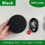 30W juhtmevaba laadija padja alus mobiiltelefoni laadijad kiirlaadimis dokk iPhone 15 14 13 12 11 Pro Max Samsung Xiaomi jaoks must