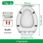 Universaalne paksenenud aeglaselt sulguv WC-poti kate - Vana stiil