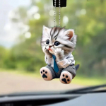 Auto rippuv rippuv ornament ketiga Realistlik loomakassikujuline 2D rippuv tahavaatepeegli rippuv dekoor Autotarvikud