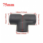 42mm/60mm/75mm/90mm &Otilde;hutusavad Voolik T Y L K&uuml;ljetoru Webasto Diisel-Parkimisk&uuml;ttekeha V&auml;ljalaske Heitgaasiliitmik &Uuml;hendusmuhv 75mm Type A