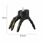 Halloweeni pealuulaterna atmosf&auml;&auml;ri seade rekvisiidid skelett jala &ouml;&ouml;valgus Halloweeni peokaunistus LED-k&uuml;&uuml;nlavalgus