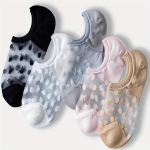 5 paari &Scaron;veitsi t&auml;ppidega n&auml;htamatuid sokke, mugavad ja hingavad madala l&otilde;ikega paatsokid, naiste sukad ja sokid