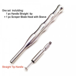 1 pc Dental Implants Tool Bone Scraper Planer Umbrella Collection Cortical Bone Chip Scraper Bone Gain  Bone Powder Collection 1 set Straight-01