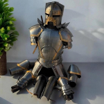 Moria K&auml;&auml;bus K&auml;&auml;bus Terasest R&uuml;&uuml;tli Armor &Uuml;likond T&auml;iskere Armor koos Kirassiga, S&auml;&auml;rekaitsmed, Kiiver Cosplay Larp T&auml;iskere Armor