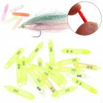 20 Pieces Fishing Rattles Accessories Tackle Easy to Use Freshwater Tools Clear