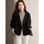 Naiste uus s&uuml;gis- ja talve super kena lahtine kardigan M must