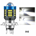 1 tk H4 BA20D H6 LED Mootorratta Esituli CSP Kahev&auml;rviline Valge Kollane Kaugtuli L&auml;hi Valgus Objektiiv Udutuli Mootorrattale T&otilde;ukerattale Jooksutuli H4 valge