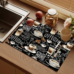 1 tk Kummist kuivatusmatt Retro kohvilauan&otilde;udega kohvikusse restorani k&ouml;&ouml;ki vaiplauan&otilde;ud Vastupidav diatomiga porilaud Lemmikloomamatt Kohvin&otilde;ud 30*40