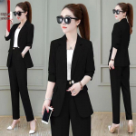 Professionaalne pikkade varrukatega slim &uuml;likonnakomplekt - Stiilne, k&otilde;rgekvaliteediline kaheosaline kevad- ja s&uuml;gis 2025 jaoks. M