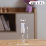 L&auml;bipaistev mini-parf&uuml;&uuml;miklaaspudel, t&uuml;hi kosmeetikapudel prooviklaasi &otilde;hukesed klaasviaalid 2 ml 3 ml 5 ml 10 ml