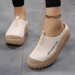 Naiste vabaajajalatsid Slip on Loafers Mood Mugavad hingavad sussid Naiste platvormi k&otilde;rgust suurendavad jalatsid 37 khaki