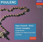 CD POULENC - Poulenc:Orelikontsert 4256272 Decca 1990 Euroopa Klassikaline Kasutatud