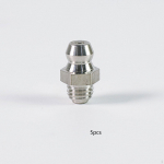 5 Pieces Straight Grease Nipples Fitting M6 x 1mm Metric Thread Portable Replace Practical Stainless
