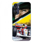Coque - Maniacase - Samsung Galaxy A25 - Noir - Souple - Ayrton Senna Mclaren F1