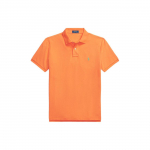 Polo Ralph Lauren SS24 &Uuml;hev&auml;rviline V&auml;ikese Hobuse Tikandiga Slim Fit L&uuml;hikeste Varrukatega Polo S&auml;rk Meeste pealsed Ere-Oranž MNPOKNI1N822798-800 XL
