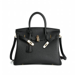 Vahatatud niit Togo pealmine kiht lehmanahk k&auml;sitsi valmistatud plaatina kott+lit&scaron;i mustriga nahast naiste kott pandlaga k&otilde;rgekvaliteediline k&auml;ekott 30x17x23cm must