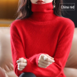 2024 S&uuml;gis/Talv Naiste K&otilde;rge Kaelusega Minki Ka&scaron;miir Kampsun - Vaba L&otilde;ikega, Paks Koepind, Aluskiht 3XL