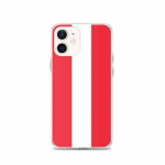 Coque &ndash; PIXELFORMA &ndash; iPhone 12 &ndash; Drapeau de l'Autriche &ndash; t&auml;ielik kaitse &ndash; silikoonist supp