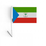 Kleepuv lipp - Mitmev&auml;rviline - Ekvatoriaal-Guinea - 14 x 21 cm - Pol&uuml;ester - Kerge ja vastupidav