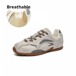 Ehtsast nahast Dexuni kingad, madalad spordijalatsid, retro, k&otilde;rgust lisavad naiste kingad, moekad vabaajajalatsid 40 hall