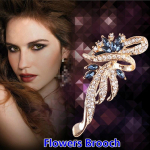 Fashion handmade crystal flowers brooch female pin accessories brooch jewelry B