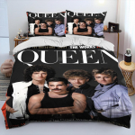 Moodne Rokiajastu B&auml;nd Queen Voodipesukomplektid peen vooditarvete komplekt tekikott vooditekk voodipesukomplekt luksuslik s&uuml;nnip&auml;evakingitus EU Twin 135x200cm