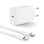 iPhone'i laadija - Apple - 20W - Kiirlaadimine - Lightning-kaabel 2m - USB Type C valge