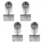 4x Stainless Steel Marine Hand Rail Fitting 60 Degree after Stanchion