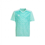 Adidas Team Icon 23 Geomeetrilise Mustriga Tr&uuml;kitud V-kaelusega L&uuml;hikeste Varrukatega Jalgpalli S&auml;rk Meeste Topid Roheline IC1252 L