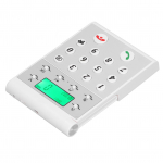 Juhtmevaba sisetelefoni telefon 1000 m kaugus Selge k&otilde;ne Intelligentne v&otilde;rgustik K&auml;ed-vabad sisetelefoni s&uuml;steem Host Must valge