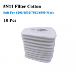 6001 Kassettkarp 5N11 Puuvillafiltrite komplekt 3M 6200/6502/7502/6800 Tolmu Gaasimaskidele Keemiline V&auml;rvimine Pihustamine Respiraator