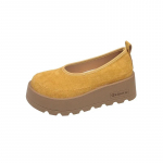 Moodsad Platvorm Kingad Sandaalid Naiste Vabaaja Tossud Kingad Mokassiinid Naine 2025 Trend Kevad Disainer Uus Suede Mugavus Zapatos De Mujer 35 kollane