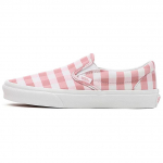 Vans Slip-On Klassikalised Kangast Vabaaja Madalad Rula Kingad Unisex Tossud Roosa Hall Ruudulised VN000XG8B06 35