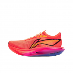 Li Ning Feidian 5 Elite &Uuml;likerge Tehnoloogia S&uuml;sinikplaadiga Jooksukingad Unisex Jooksukingad Fluorestseeruv-Leegitsev-Oranž ARMV003-25 45