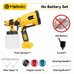 MELLWIN 1000ML Juhtmeta Elektriline V&auml;rvip&uuml;stol 4 Vaskotsikuga Kaasaskantav Kodumajapidamise V&auml;rvipihusti Makita 18V Aku Pin-ile Without Battery