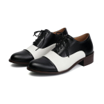 Naiste Oxfordi Kleitkingad Mugavad Mitmev&auml;rvilised Brogues Kingad Pumbad Wing Tips Paelkinnitusega Lapitehnika Kahetoonilised K&otilde;igiks S&uuml;ndmusteks 35 must
