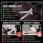 Meat Membrane Removal Tool Rib Prep Ergonomic Easy to Clean Professional Kitchen Gadget for