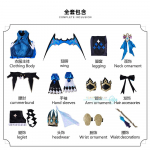 Cerydra Honkai Star Rail Cosplay Kost&uuml;&uuml;mi Komplekt Anime M&auml;ng Karnival Halloweeni Pidustus Rollim&auml;ng Kleidi Paruka Kingade Rekvisiitidega S
