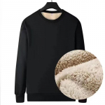 Talvised meeste fliisist kampsunid hoiavad soojas aluspesu vabaaja &uuml;hev&auml;rviline pullover Lambavillane O-kaelusega paksendatud termopesu topid 5XL hall