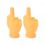 2 tk Naljakad minik&auml;ed nukud Loomingulised pisikesed s&otilde;rmedega m&auml;nguasjad V&auml;ikeste k&auml;tega T&auml;iskasvanutele Lastele Uudsed m&auml;nguasjad Halloweeni kingitus Erect middle finger