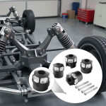 Motorcycle Frame Hole Cover Kit Replace Parts, Easy to Install Decorative End Cap Set Plugs