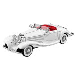 Suur 1/18 Benz 500K Sulamist Valatud Klassikalise Auto Mudel Simulatsioonheli ja -valgusega Retro Auto Mudel Ornament Poisi Kingitus Halloweeni M&auml;nguasjad valge