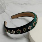 LALA Sametp&auml;rljuveeliga peapael - Roheline ONE